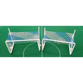 Subbuteo Andrew Table Soccer Zeus II Professional goals with Blue White nets